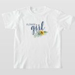 T-shirt Mariage de tournesol Fille de fleurs<br><div class="desc">Faites de votre fille de fleurs un super spécial avec ce t-shirt amusant!</div>