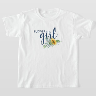 T-shirt Mariage de tournesol Fille de fleurs