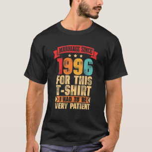 T-shirt Mariage D'Hommes Depuis 1996 25E Anniversaire Du M
