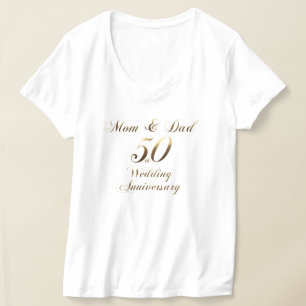 T-shirt Mariage d'or des parents du 50e anniversai