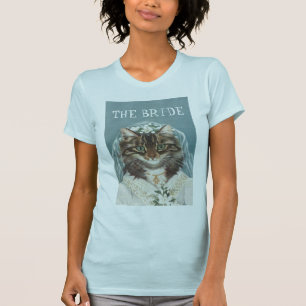 T-shirt Mariage, drôle CAT mariée