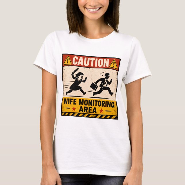 T-shirt Mariage drôle humour - Conception de panneau d'ave (Devant)