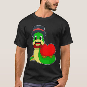 T-shirt Mariage du cœur de la mariée serpent