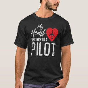 T-shirt Mariage du pilote de la compagnie aérienne Aviato