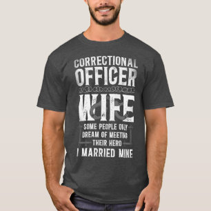T-shirt Mariage d'une femme d'agent correctionnel