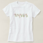 T-shirt mariage élégant ressort fleuri BRIDE Fête des mari<br><div class="desc">***cette conception fait partie d'une collection*** __________________________ ce modèle de conception est entièrement modifiable et personnalisable par vous le client - cliquez sur personnaliser un autre bouton si vous souhaitez déplacer, ajouter, supprimer ou apporter des changements importants à la conception ________________________________________________________________________________________________________________________________________________________________________________ si vous avez des questions sur le DESIGN ou...</div>