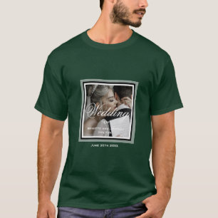 T-shirt mariage Emerald green personnalisable
