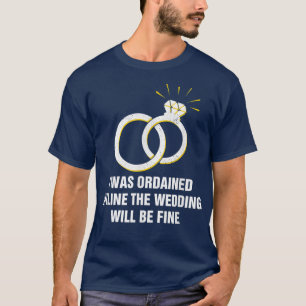 T-shirt Mariage en ligne ordonné sera un bon officiant1991
