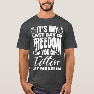 T-shirt Mariage Enterrement de Vie de Garçon du Marié Homm