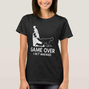 T-shirt Mariage enterrement de vie de garçon jeu terminé p