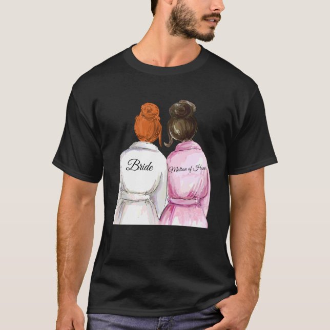 T-shirt Mariage et Fête des mariées Matrone d'honneur 5 (Devant)