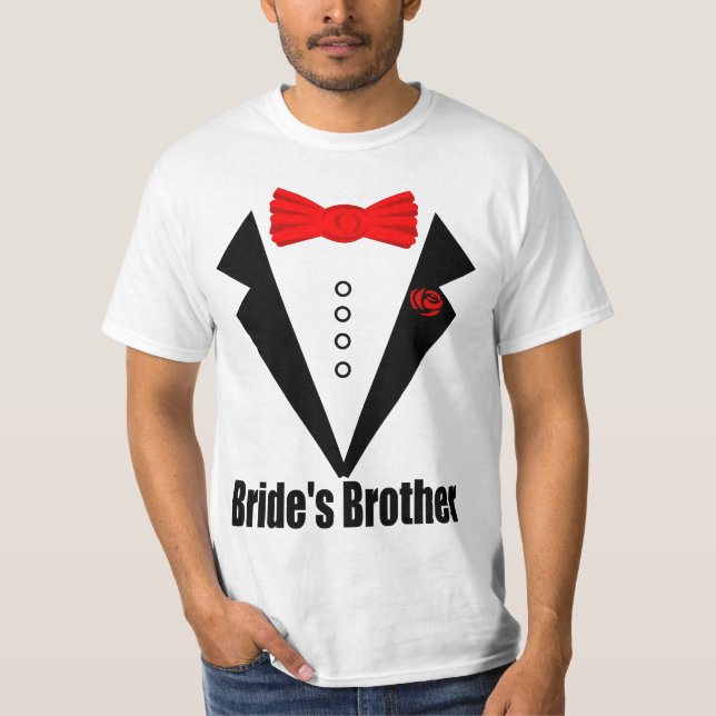 T-shirt mariage, frère de la mariée (Devant)