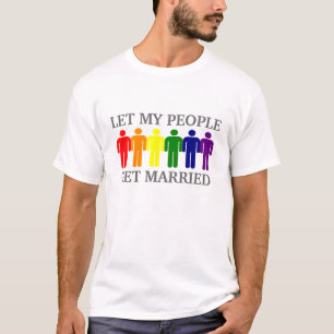 T-shirt Mariage gay Laissez mon peuple se marier