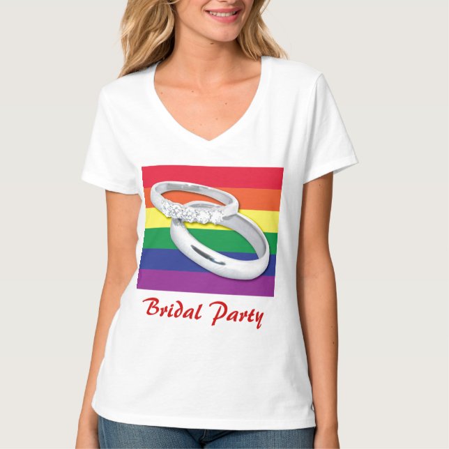 T-shirt Mariage gay lesbien (Devant)