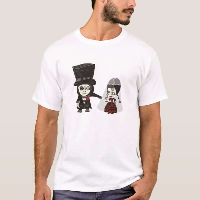 T-shirt Mariage gothique (Devant)