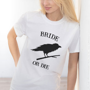 T-shirt Mariage gothique Bachelorette Party Crow personnal