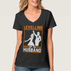 T-shirt Mariage Hommes en train de passer au niveau marié 