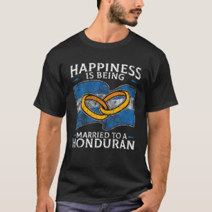 T-shirt Mariage hondurien Le Honduras a épousé le drapeau 
