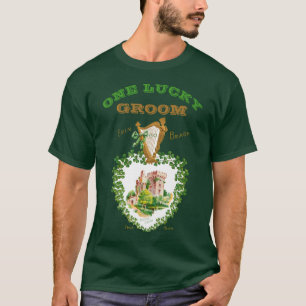 T-shirt Mariage irlandais Blarney Castle One Lucky Groom