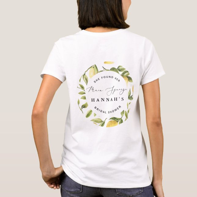 T-shirt Mariage Lemon Méditerranéen Squeeze (Dos)