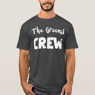 T-shirt Mariage Les Grooms CrewMarriage Dit