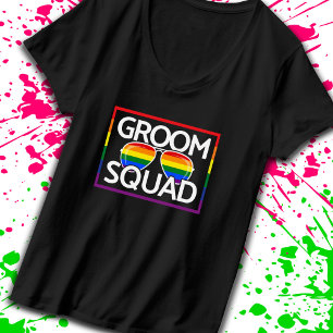 T-shirt Mariage LGBTQ Fierté Gay Équipe des Mariés