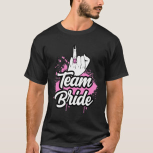 T-shirt Mariage Lune de Miel Bachelorette Fiancée Funny Te
