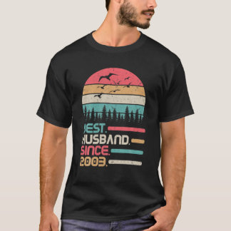 T-shirt Mariage Marié Anniversaire 19 ans meilleur mari