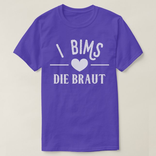 T-shirt Mariage Mariée Robe de Mariée Cadeau (Design devant)