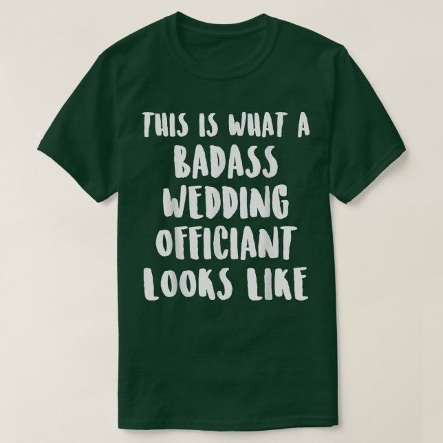 T-shirt Mariage Officier Ce Ministre Ordonné Par Internet (Design devant)