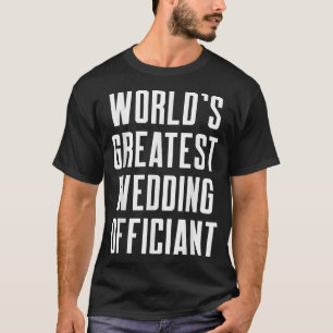 T-shirt Mariage Officier Le Plus Grand Minis Ordonné Inter