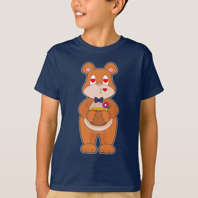 T-shirt Mariage Ourson Nœud Papillon (Devant)