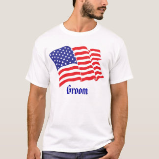 T-shirt Mariage patriotique Groom
