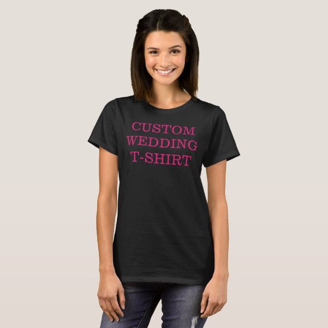 T-shirt mariage personnalisé (Devant entier)