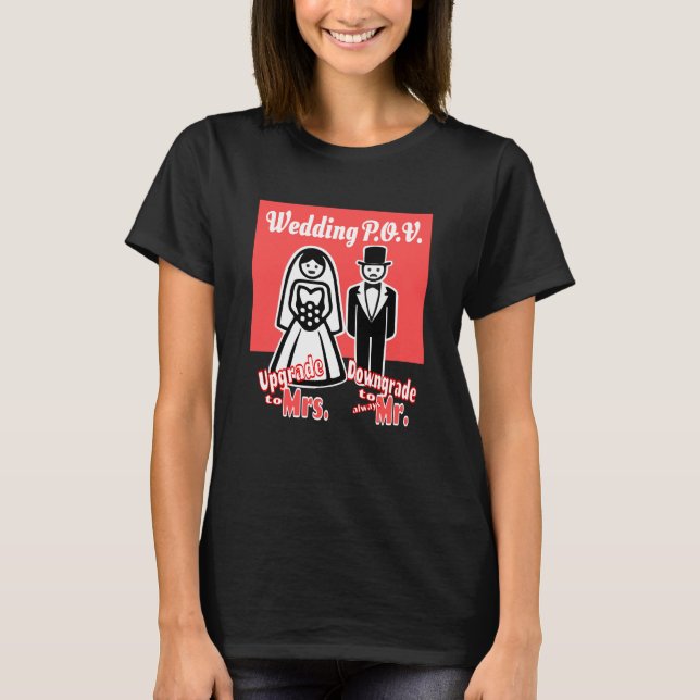 T-shirt Mariage POV - Mme vs M (Devant)