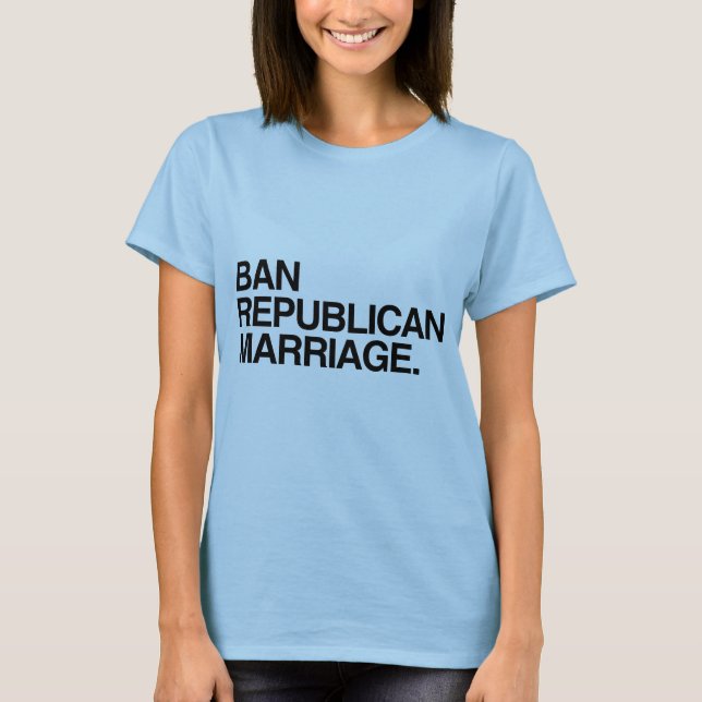 T-SHIRT MARIAGE RÉPUBLICAIN D'INTERDICTION - .PNG (Devant)