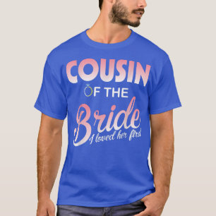 T-shirt Mariage Rings Marié Cousin De La Mariée J'Aimais