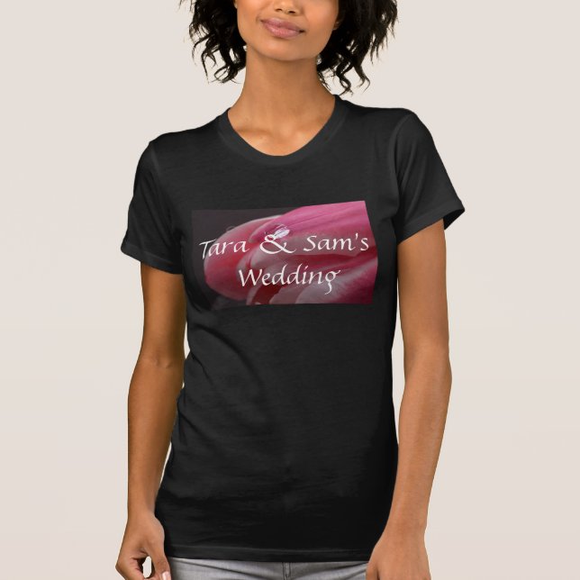 T-shirt Mariage rose Rose Raindrop (Devant)