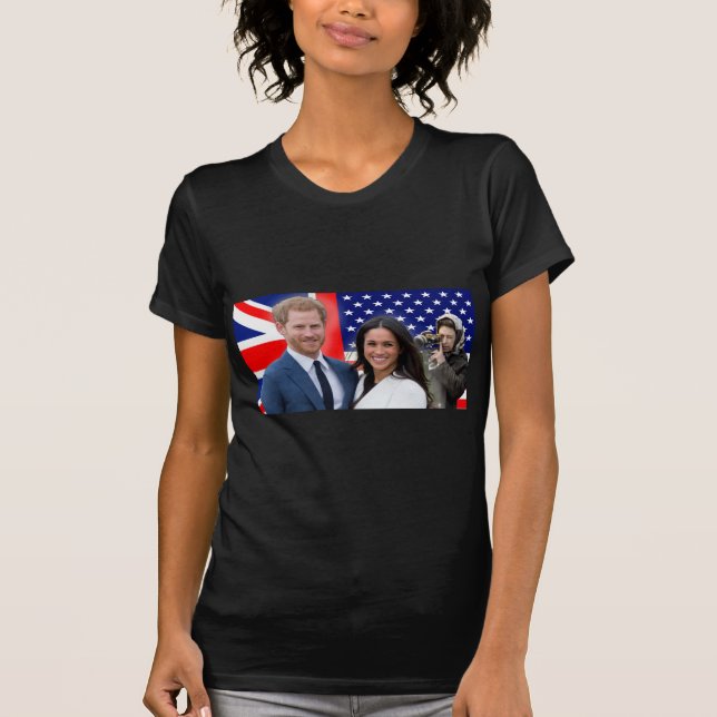 T-shirt Mariage royal Harry et Meghan Admirer secret (Devant)