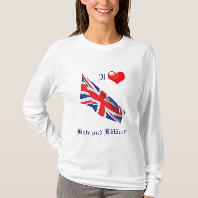 T-shirt Mariage royal/Kate & William (Devant)