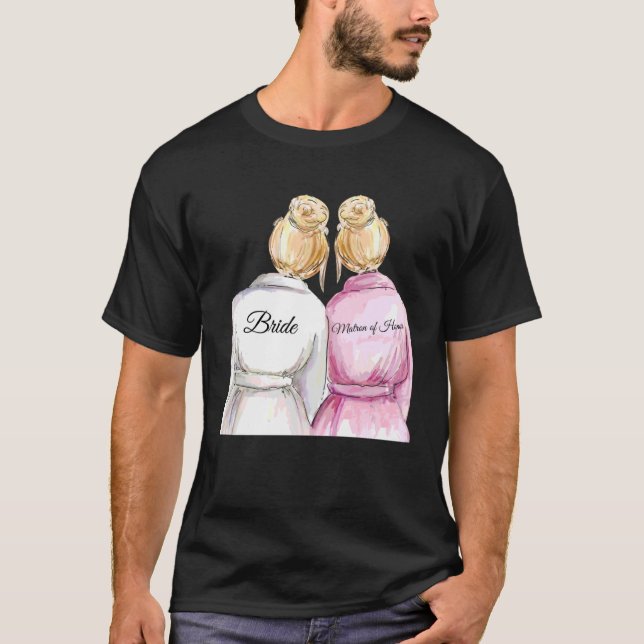 T-shirt Mariage & Shower de Mariée  Matrone d'Honneur 8 (Devant)