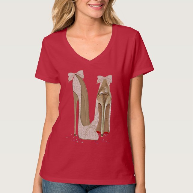T-shirt Mariage Stiletto High Heures Art Apparel (Devant)