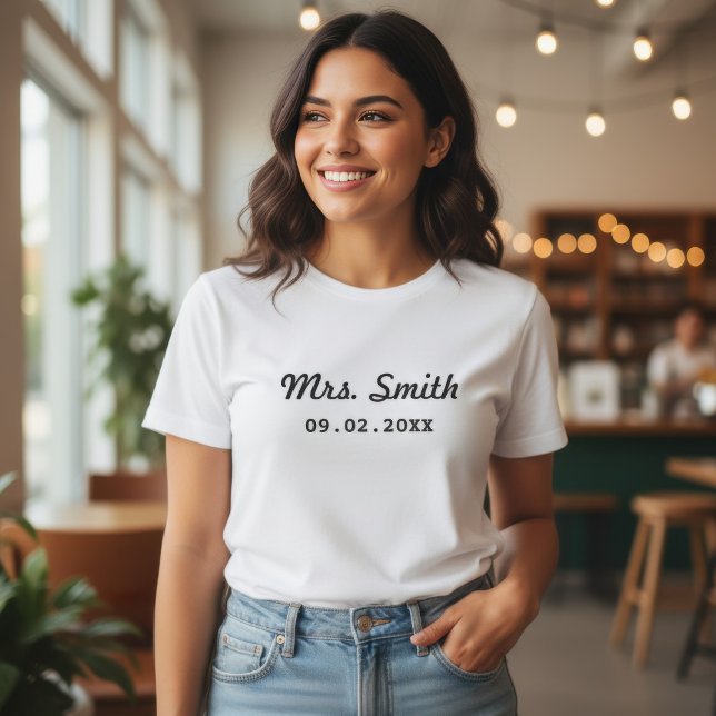 T-shirt Mariage sur mesure de la mariée (Créateur téléchargé)