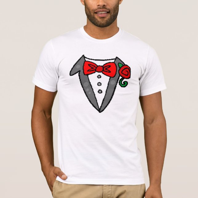 T-shirt mariage Tuxedo (Devant)