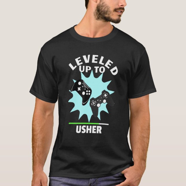 T-shirt Mariage Usher Levelup Gamer (Devant)
