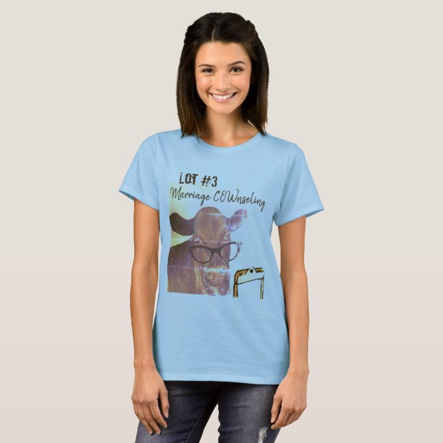 T-shirt Mariage "vache " nseling (Devant entier)