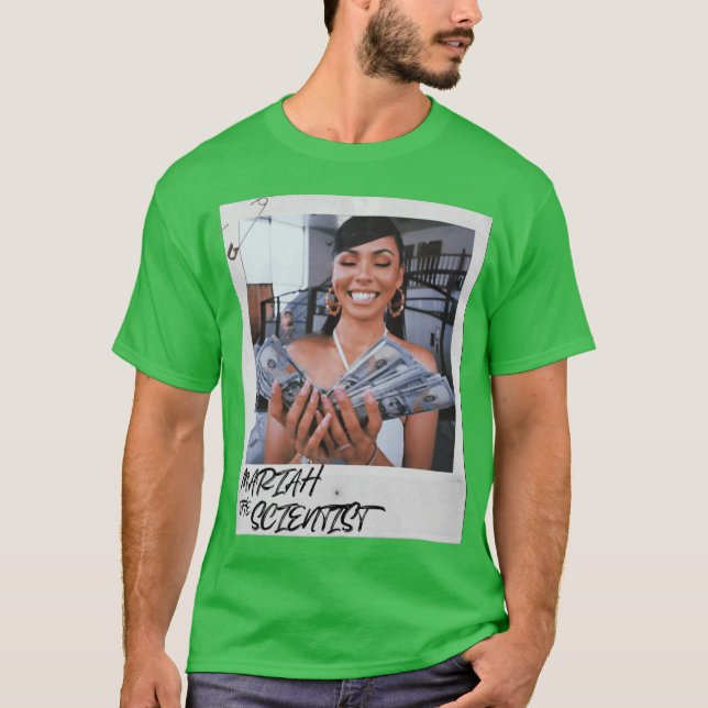 T-shirt Mariah la fille scientifique (Devant)