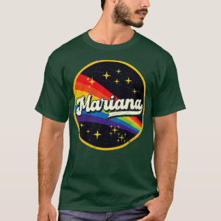 T-shirt Mariana Arc en ciel dans l'espace Grunge Vintage S