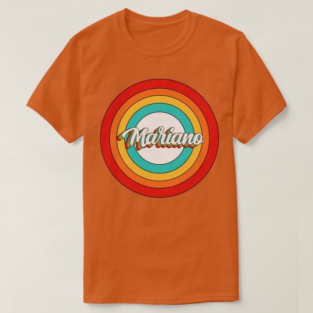 T-shirt Mariano Nom Chemise Vintage Mariano Circle (Design devant)