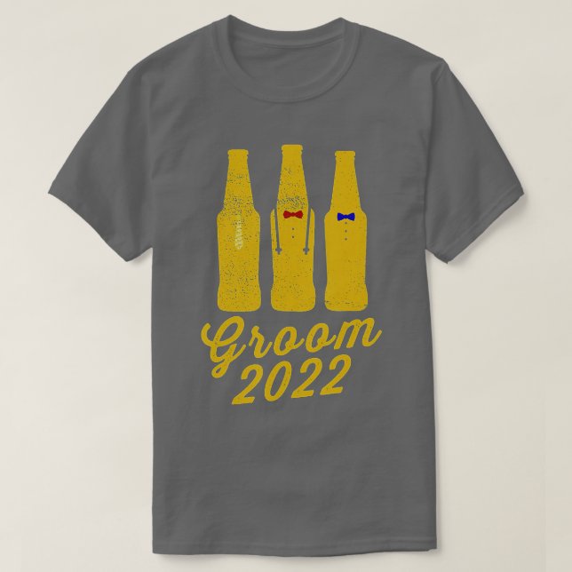 T-shirt Marié 2022 Drôles de garçons d'honneur Enterrement (Design devant)